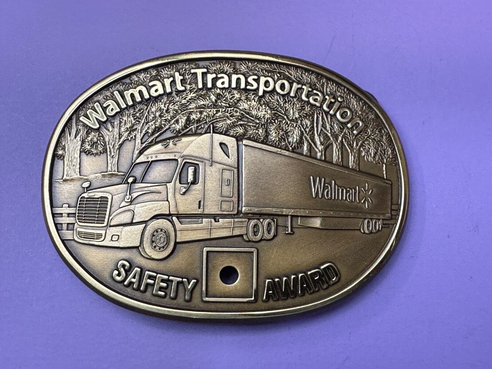 Through The Forrest Walmart Transportation Semi Drivers Safety Award Belt Buckle