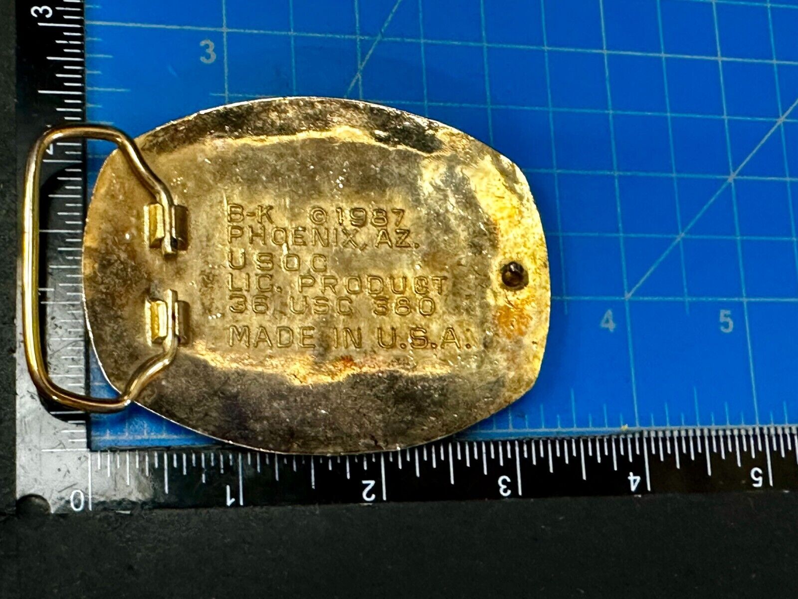 USA 1988 Olympic Games Commemorative Vintage Belt Buckle