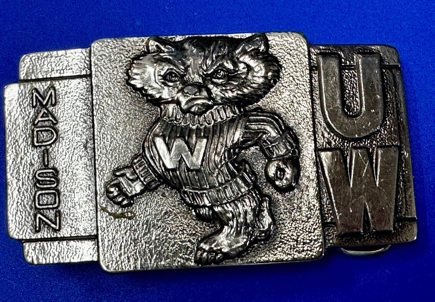 UW Badgers Belt Buckle  Mining Metallurgy Clubs University of Wisconsin Madison