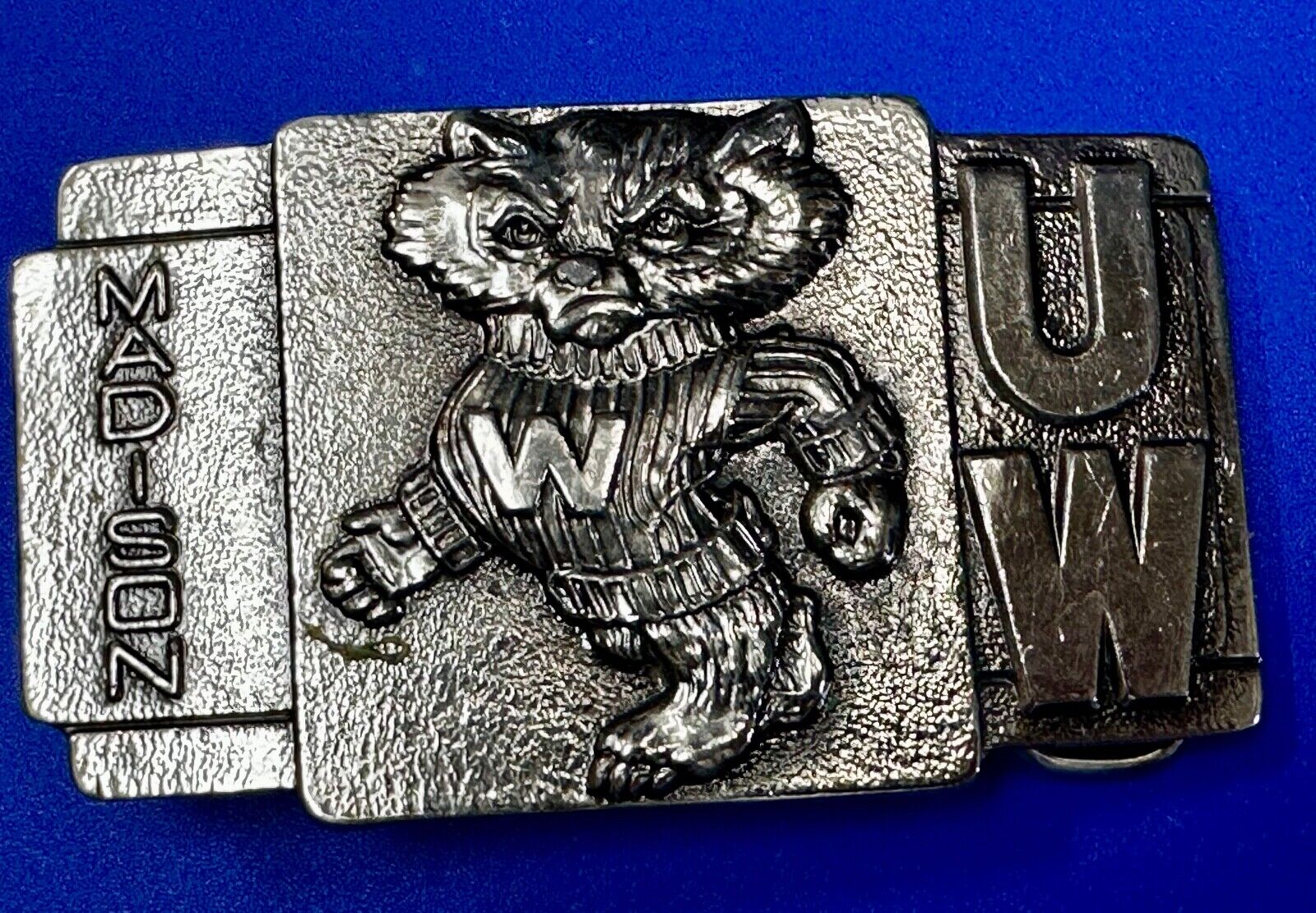UW Badgers Belt Buckle  Mining Metallurgy Clubs University of Wisconsin Madison