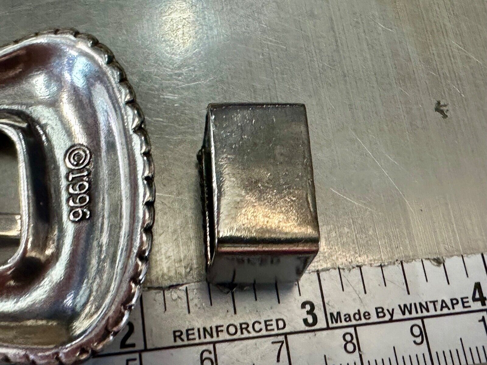 Two piece Ranger Set vintage 1996 silver tone buckle and keeper
