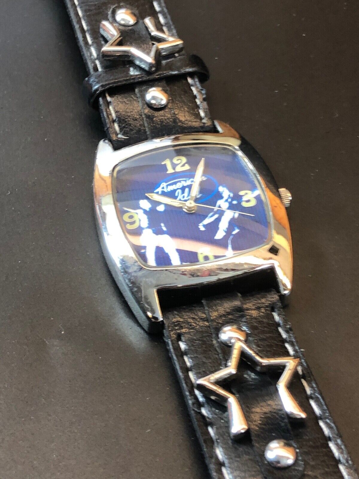 American Idol Silver Tone Black Band Excellent Condition  Watch - Ultimate Fan! 