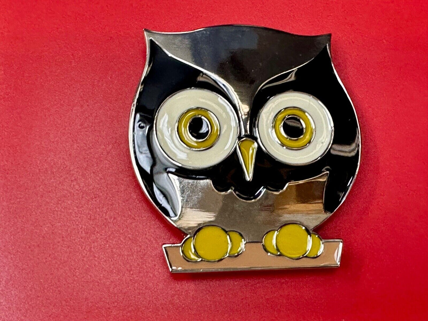 Adorable Perched OWL - Big Eyed Animal Lovers cutout belt buckle
