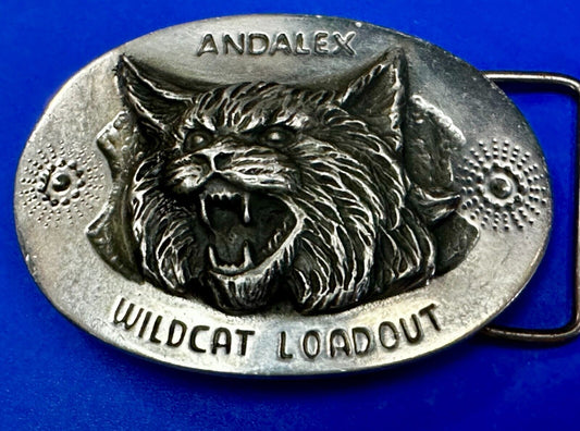 Andalex Wildcat Loadout Vintage Sculpture Belt Buckle by Artist Gary Prazen