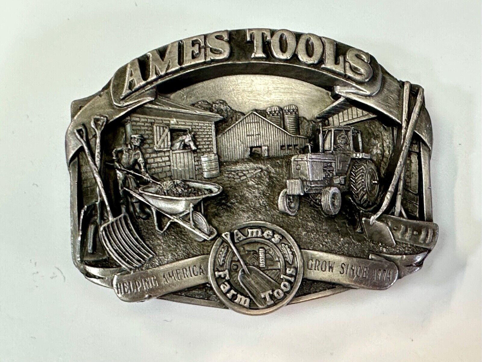 Ames Tools, helping America Grow 1989 Siskiyou Belt Buckle Lawn & garden supply