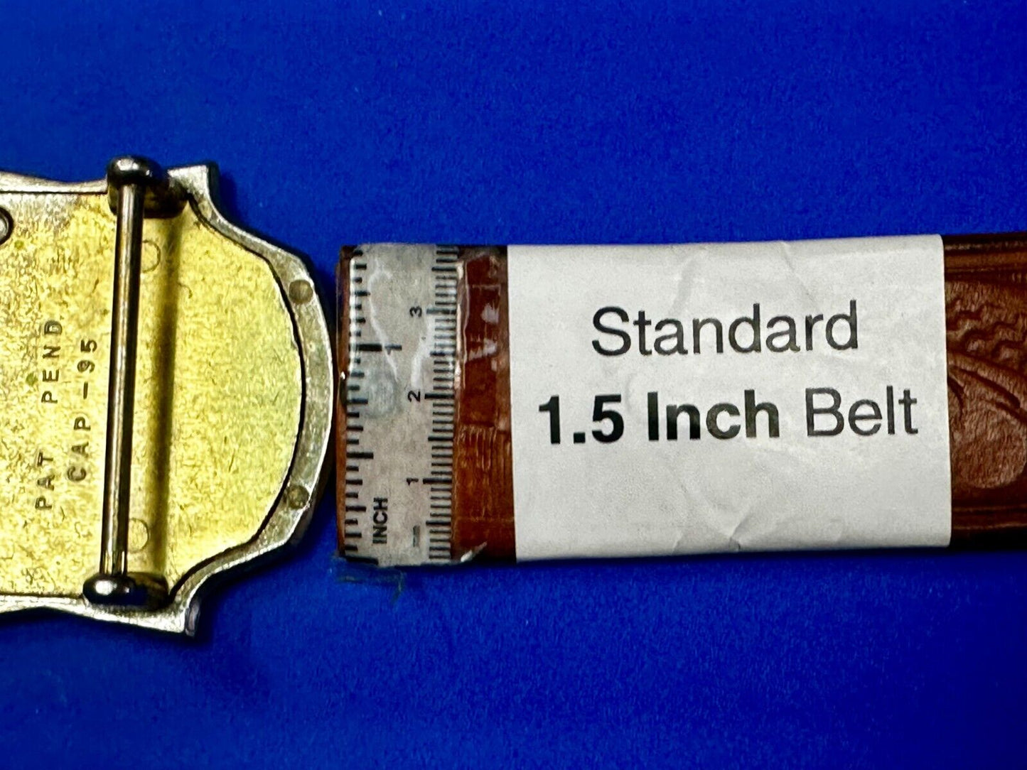 Unknown to me!  Vintage Metal Belt Buckle Pat.Pend Cap-95 Canada
