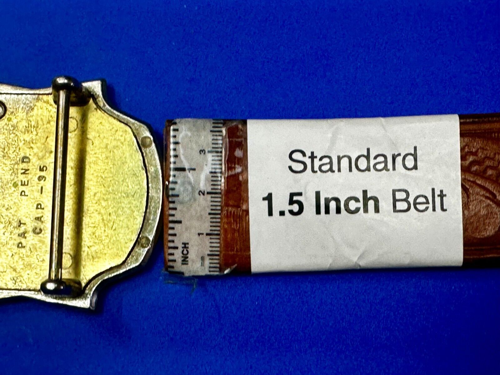 Unknown to me!  Vintage Metal Belt Buckle Pat.Pend Cap-95 Canada