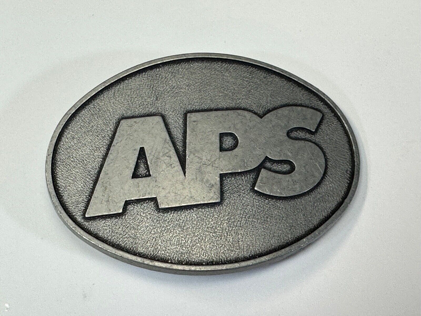APS metal oval belt buckle  - unknown to me!