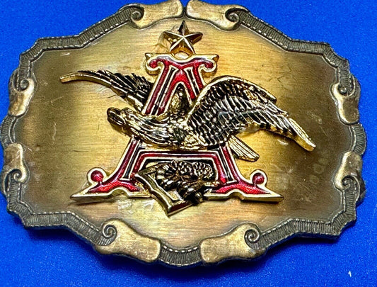 Anheuser Busch Eagle western framed Pre loved! Belt Buckle by Raintree