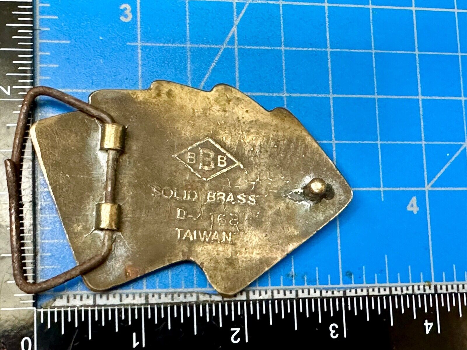 5 Aces Baron Buckles Solid Brass Casino Gambling Card Game Vintage Belt Buckle