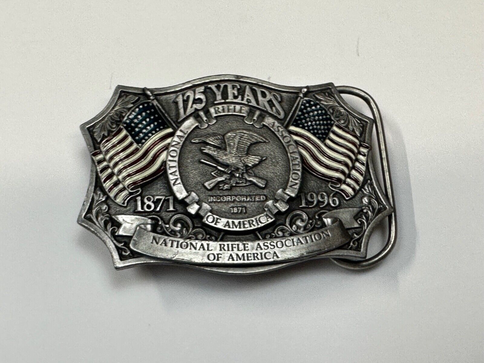 1996 NRA National Rifle Association Firearms Freedom 125 year celebration belt