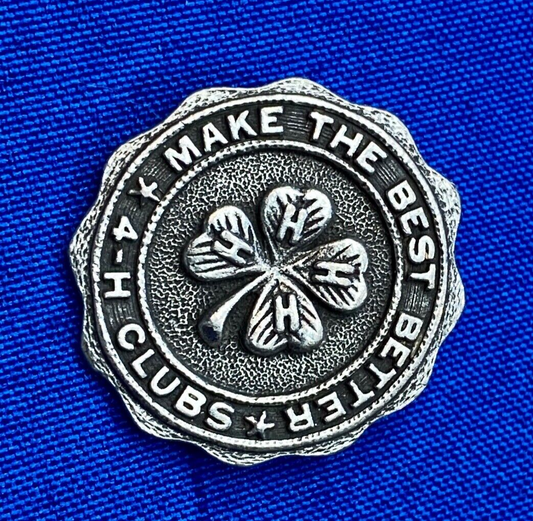 4H Club  Make The Best Better Silver Color Collectable Pin