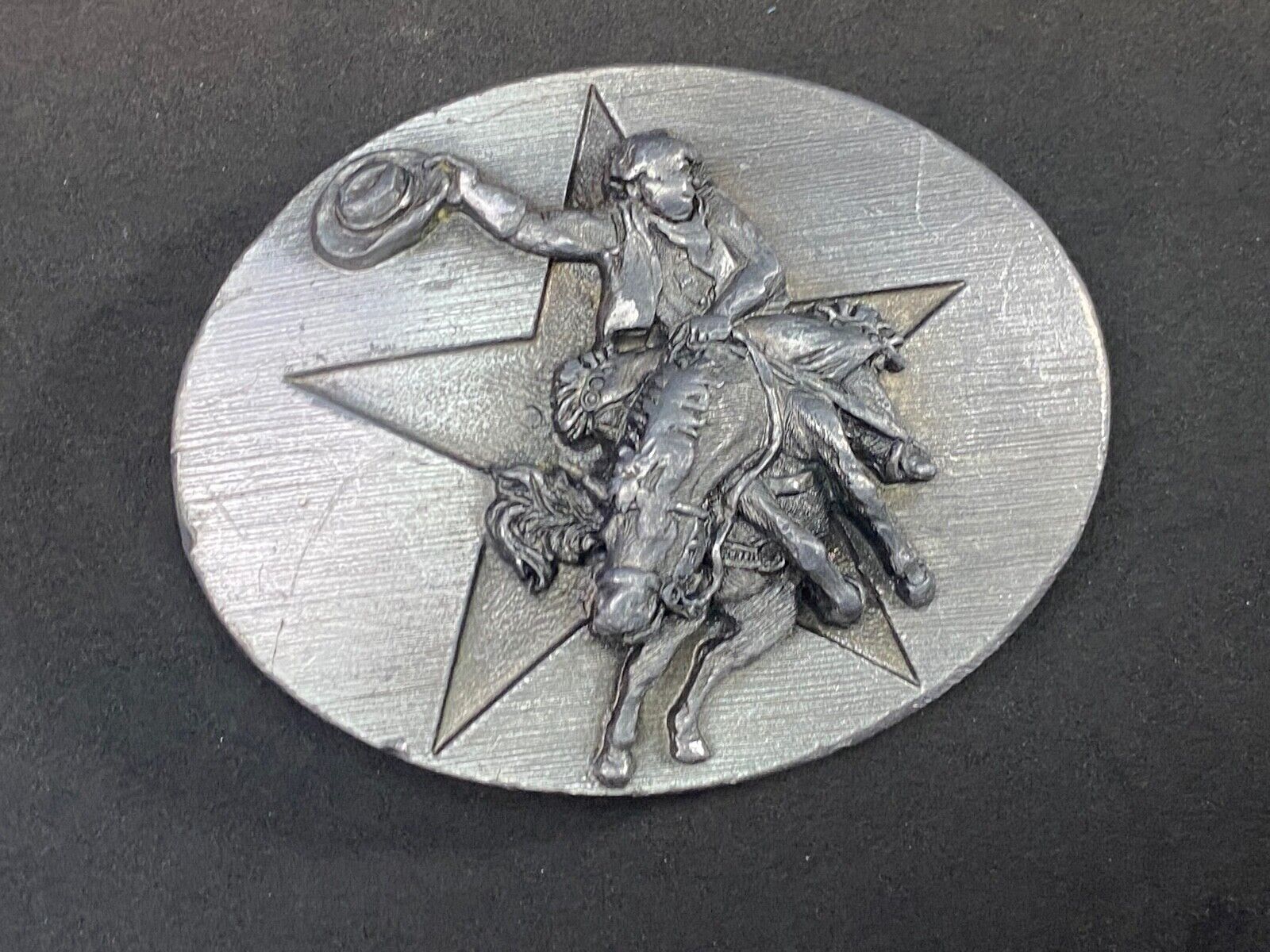 Vintage 1990'S Rodeo Star -  P-66 Cowboy Western Belt Buckle By Bergamot