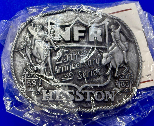 1983 Hesston Nfr National Finals Rodeo 25Th Anniversary Series NOS Belt Buckle