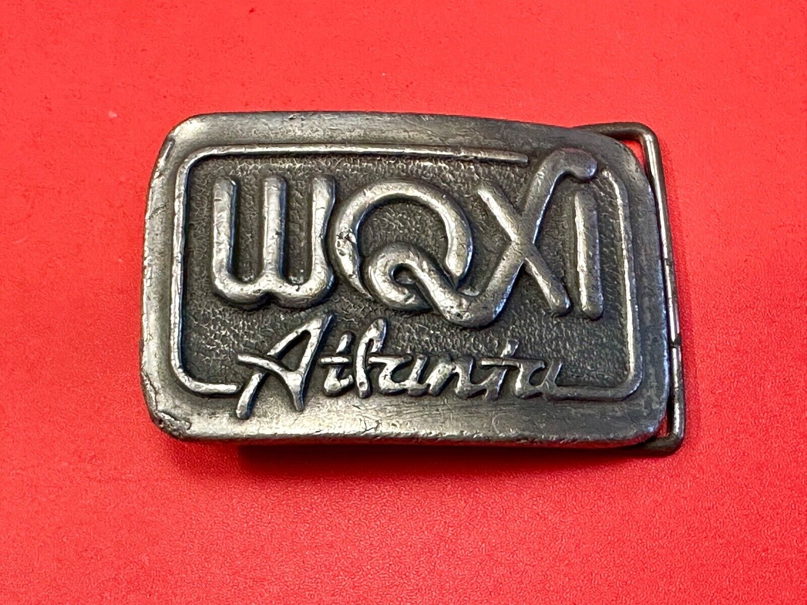 1976 WQXI ATLANTA Vintage Belt Buckle. Collectible, RADIO STATION Promo