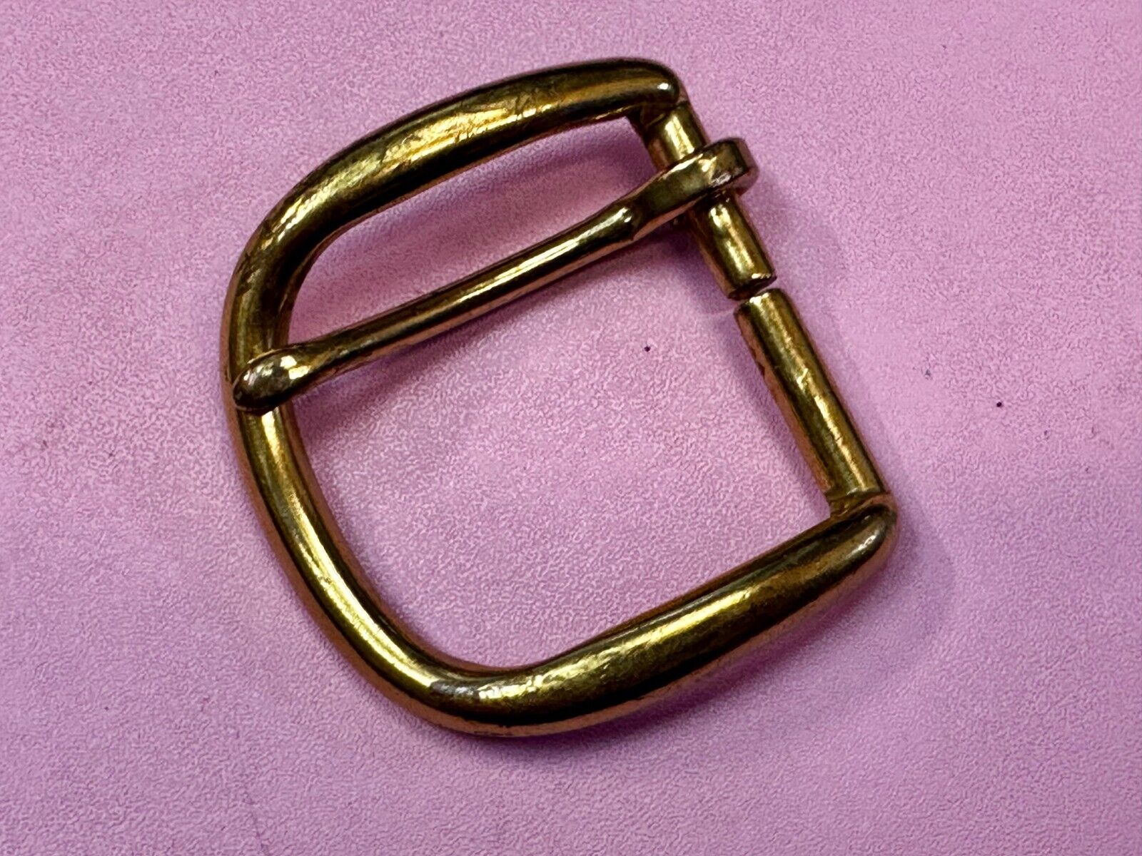 Vintage Brass Tone Replacement Belt Buckle Marked W