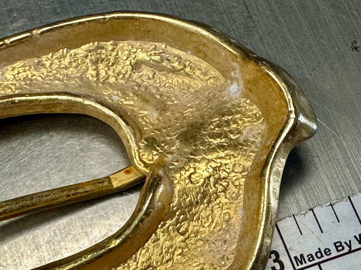 Victorian vibe - vintage gold tone replacement belt buckle