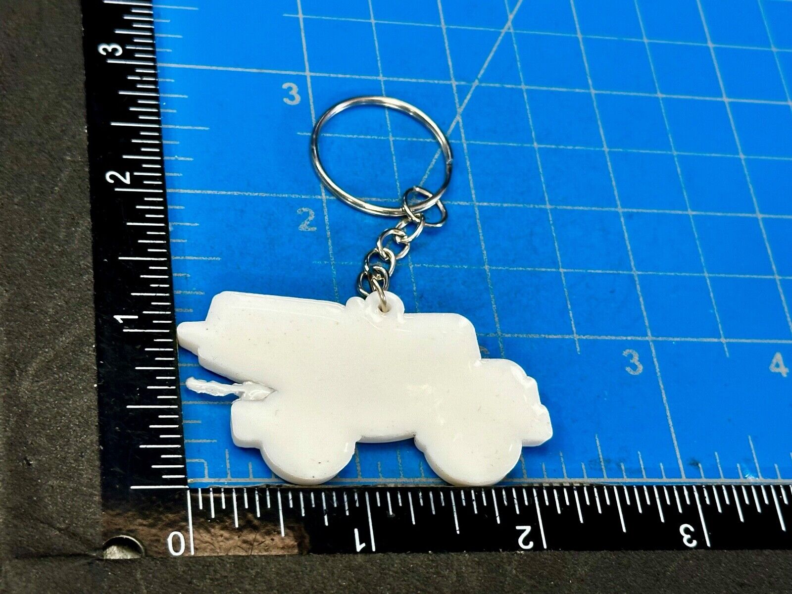 Toy Cement Truck cutout Keychain - Key Ring Chain