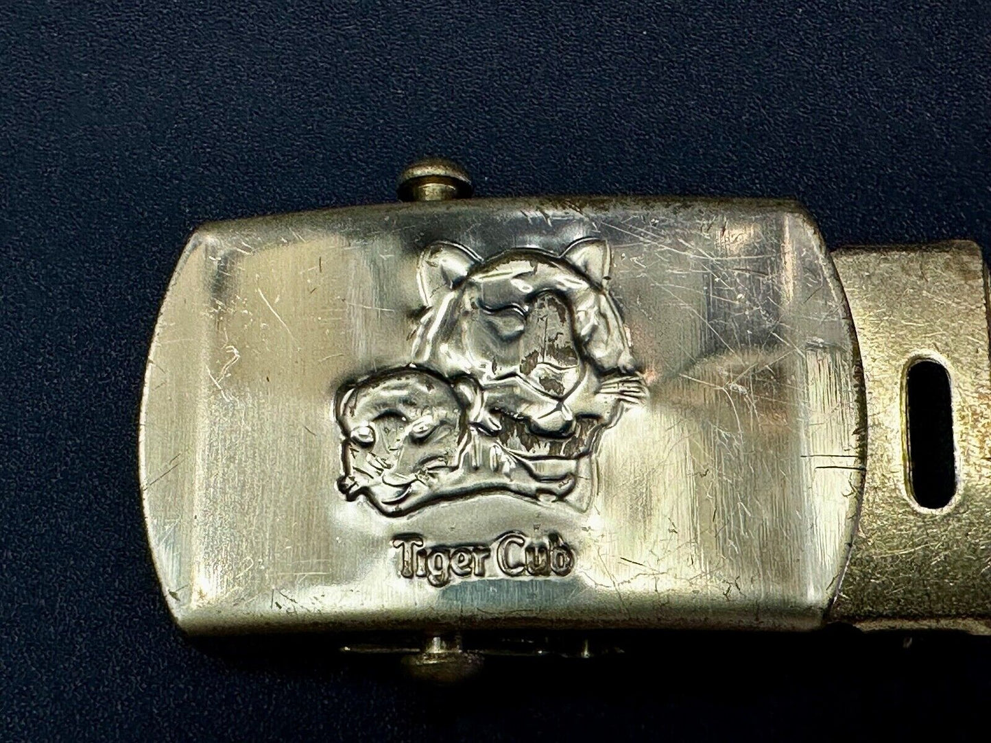 Tiger Cub Scout Replacement Solid Brass USA made Uniform Belt Buckle