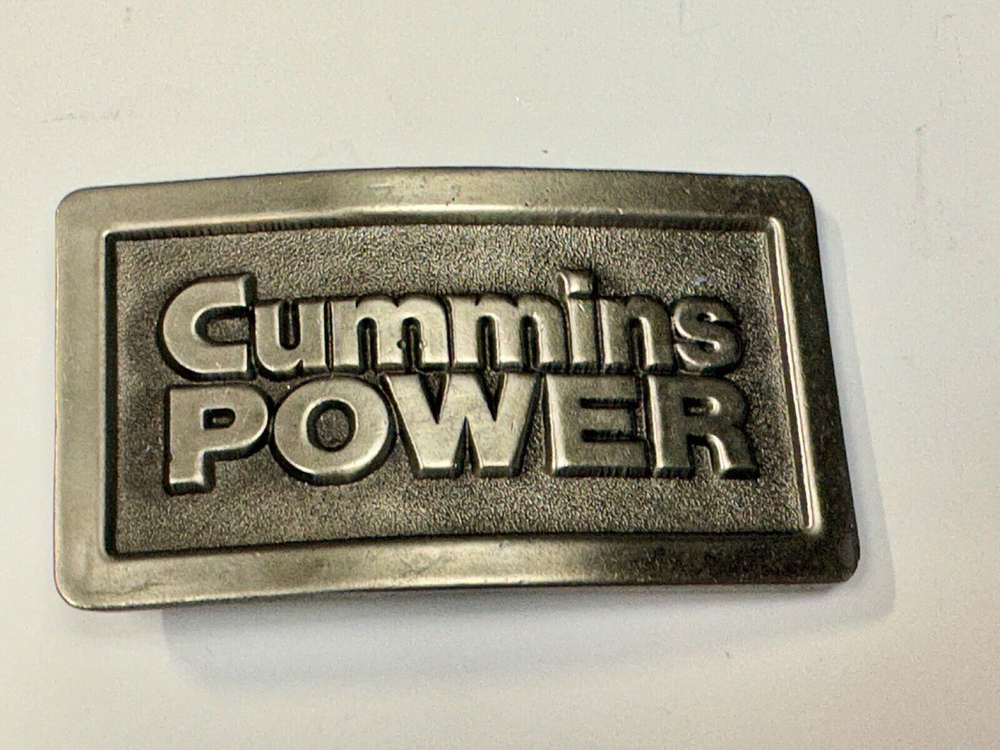 Vintage Cummins Power Promo Belt Buckle Diesel Truck Torque Vintage 1970s Lewis