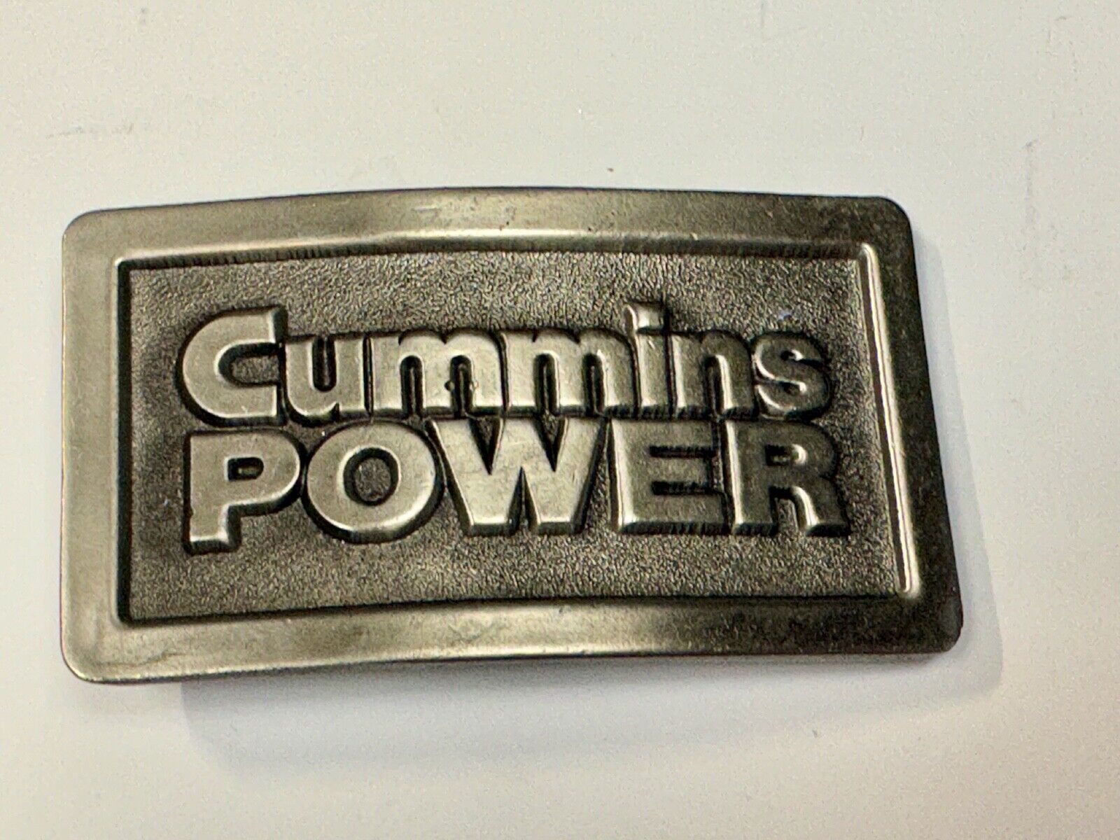 Vintage Cummins Power Promo Belt Buckle Diesel Truck Torque Vintage 1970s Lewis