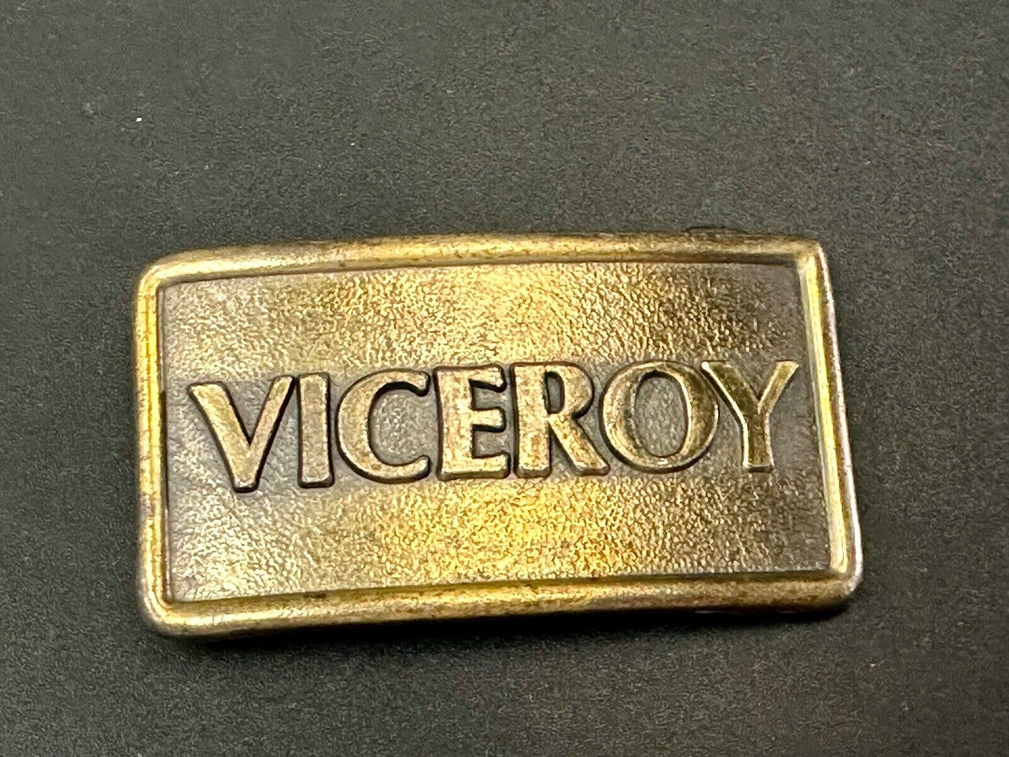 Viceroy Cigarettes Advertising Promo Loyalty Vintage Brass Tone Belt Buckle