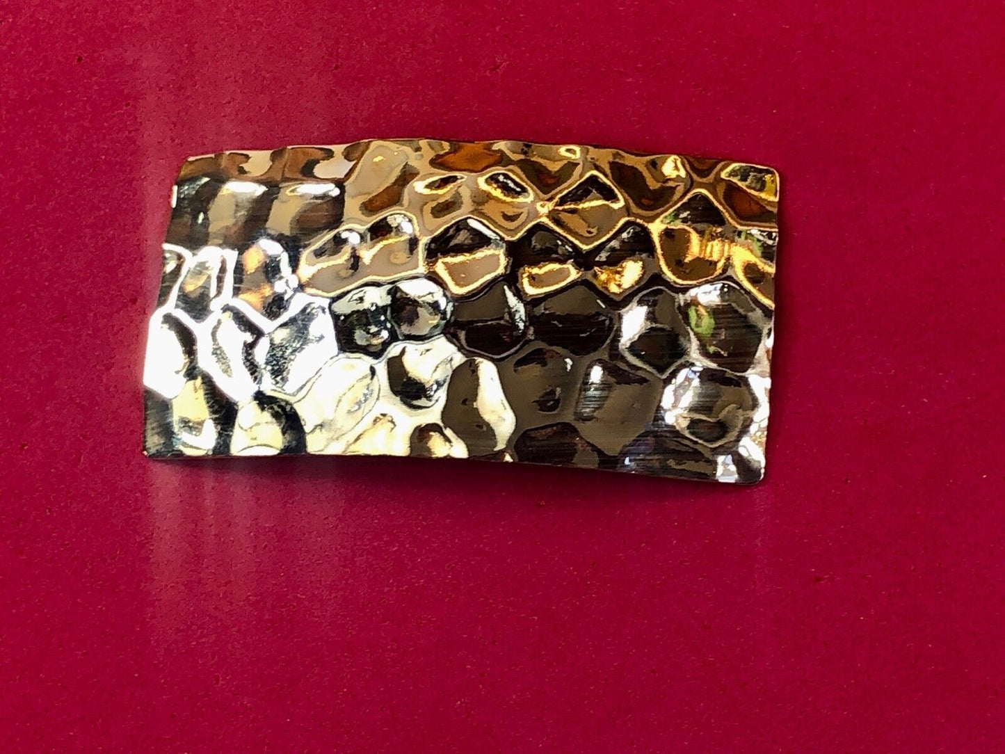 Vintage Gold tone Scarf Clip Belt Tie Slide Buckle 