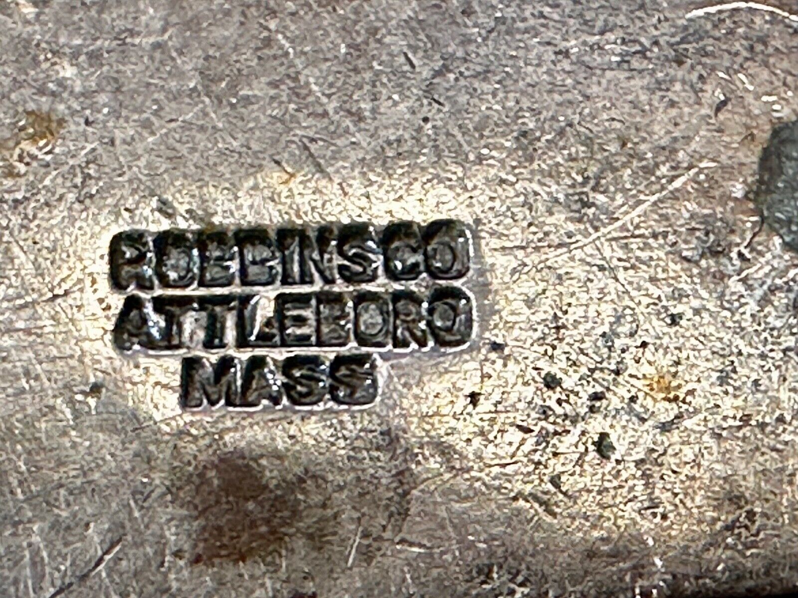 Ames School University Antique Robbins Co Attleboro Mass Belt Buckle