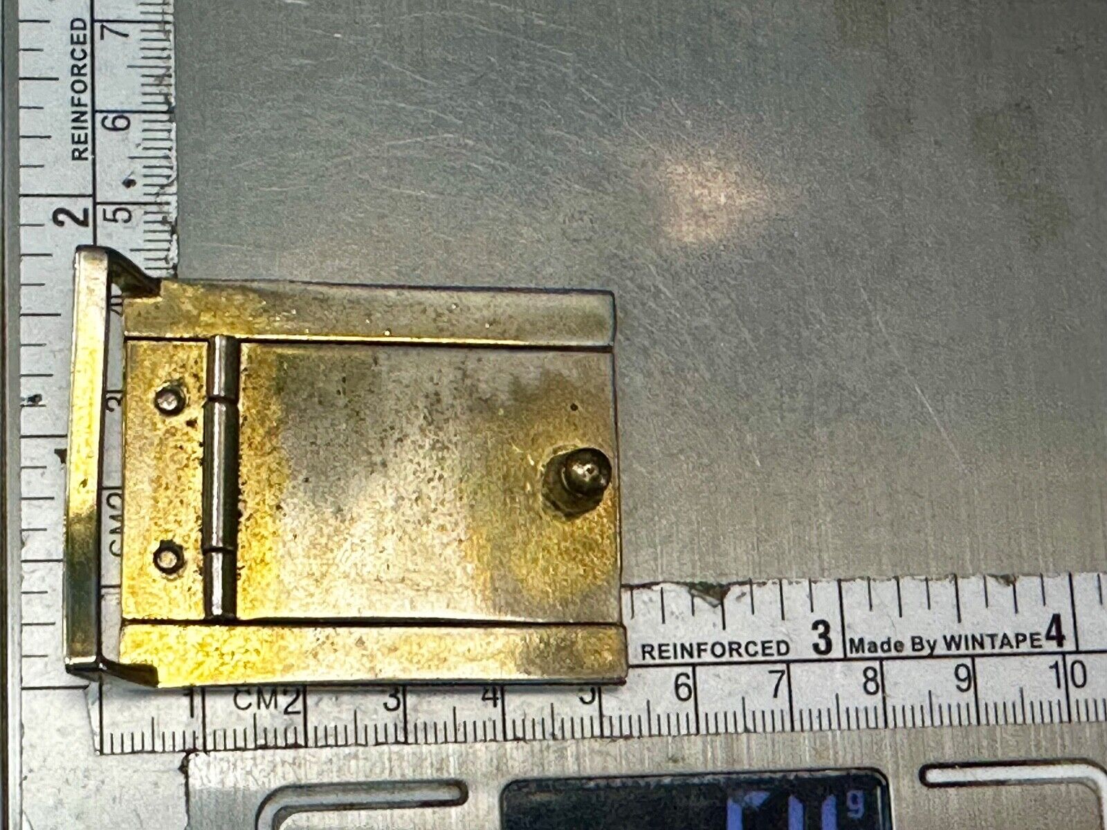 Vintage Letters Initial's BM two tone Belt Buckle