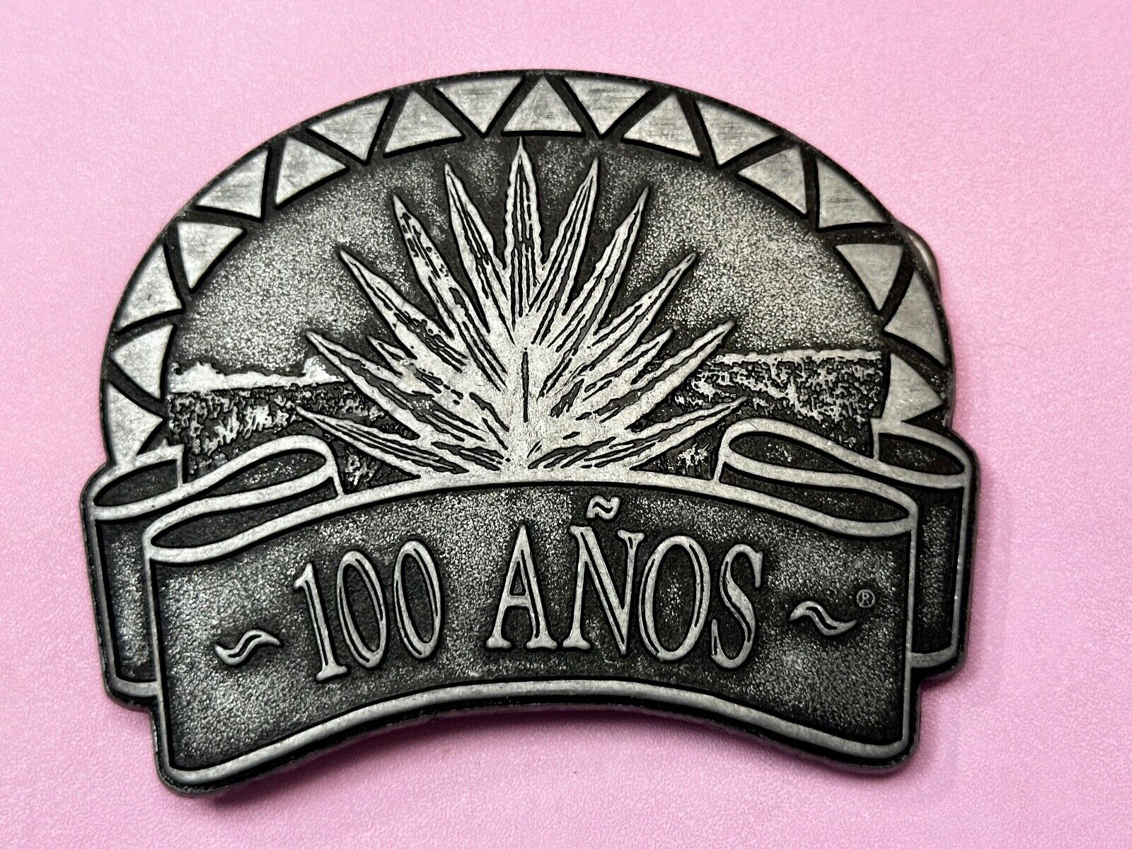 100 Anos Tequila Booze Advertisement Hundred Years Belt Buckle