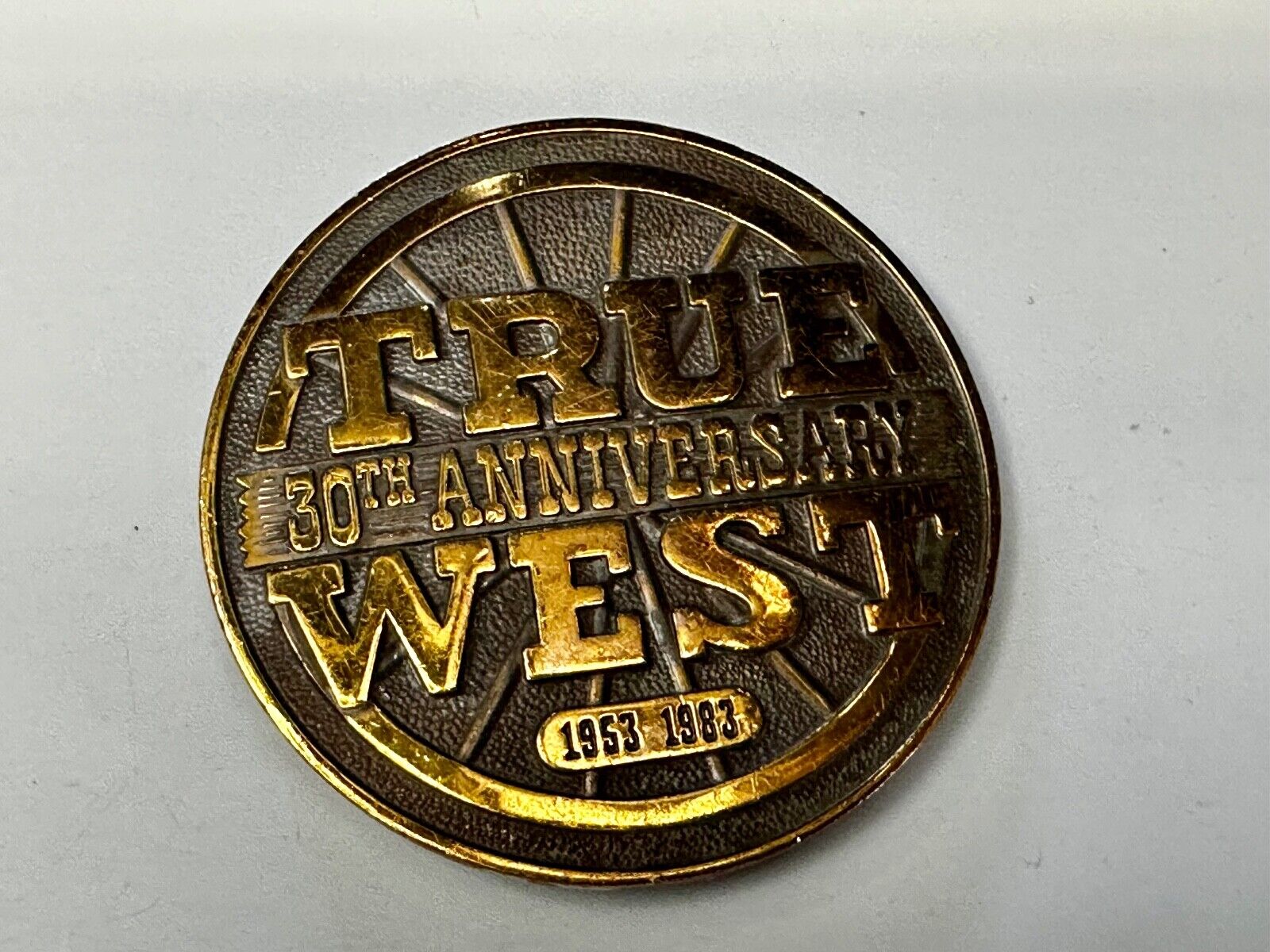 True West 30th University Magazine Commemorative . Add Vintage 1983 Belt Buckle