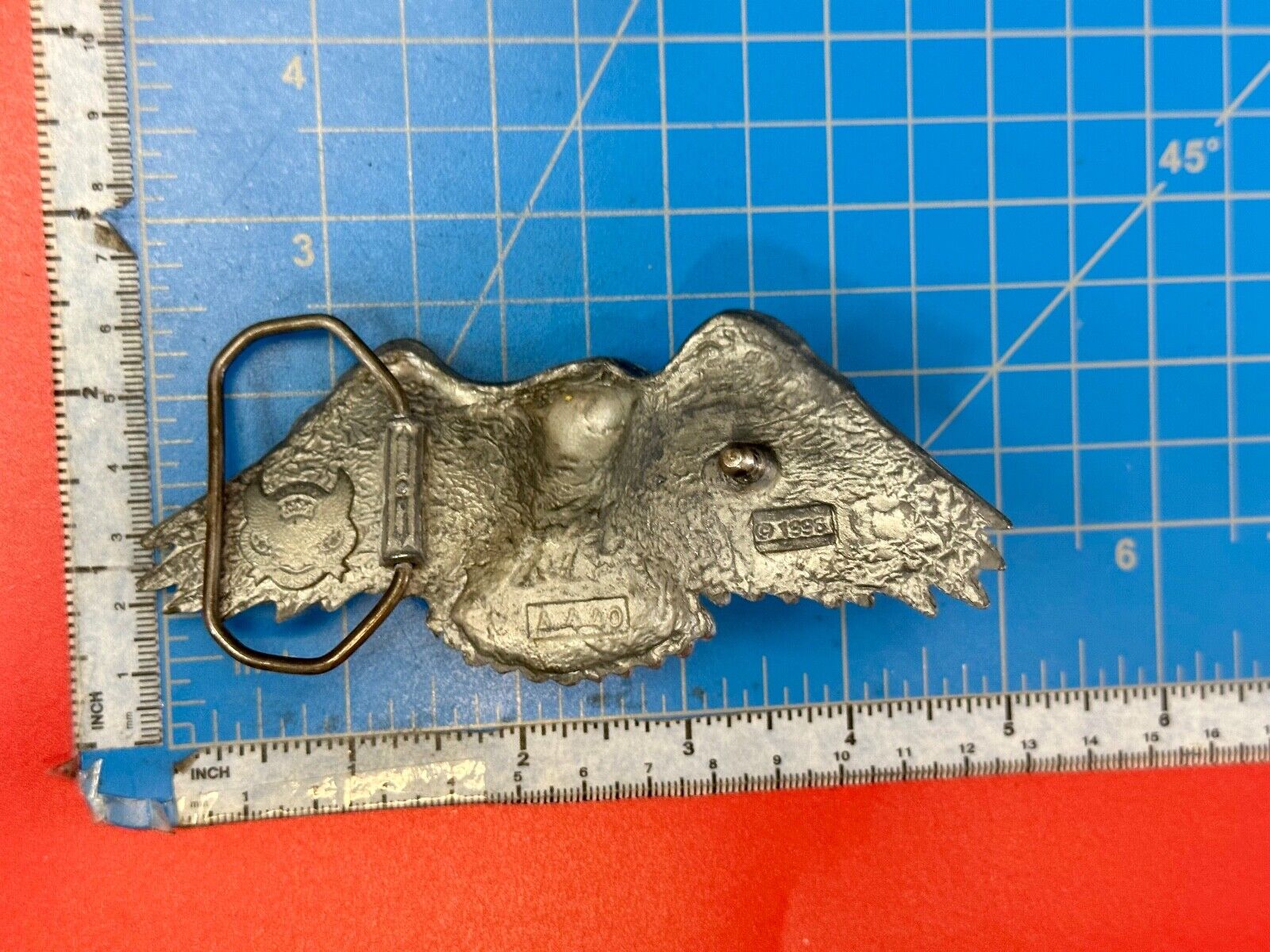 Vintage Figural Eagle Patriotic American USA Great American belt buckle Co
