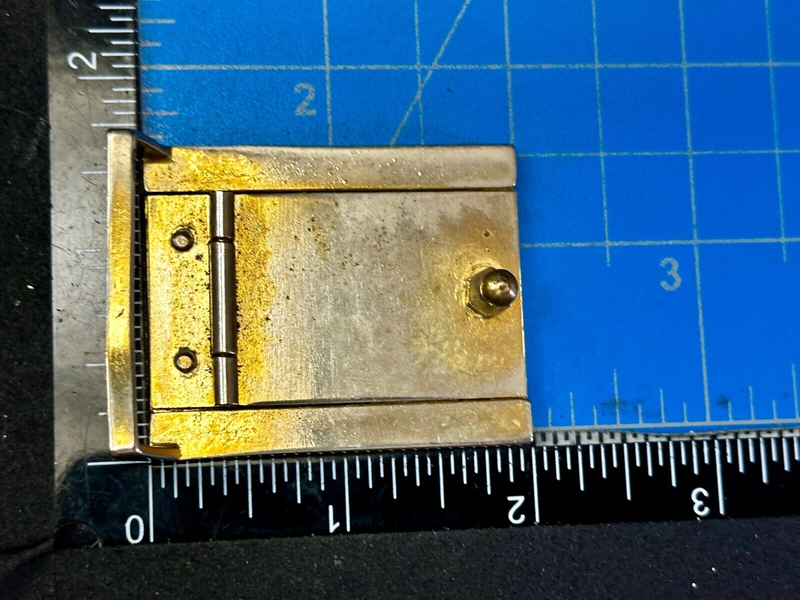 Vintage Letters Initial's BM two tone Belt Buckle
