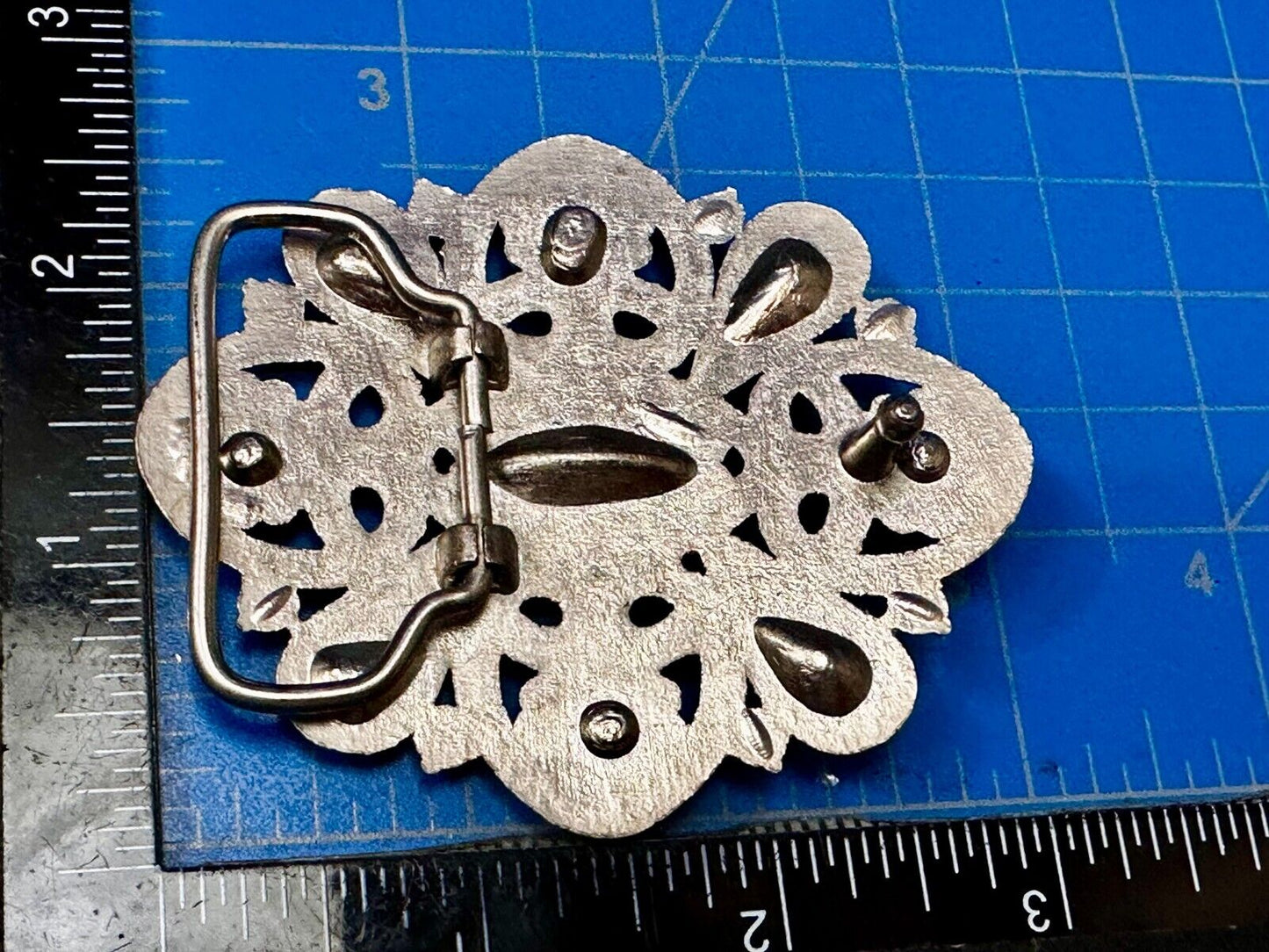 Victorian Style Yellow Rhinestone Jeweled Women's Ladies Fashion Belt Buckle