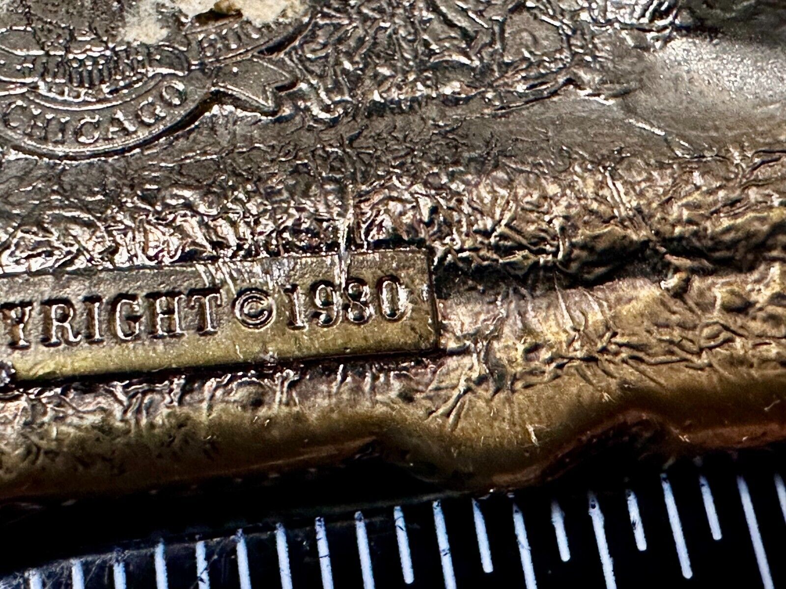 633 Diesel Locomotive RailRoad Train Vtg. 1981 The Great American Belt Buckle Co