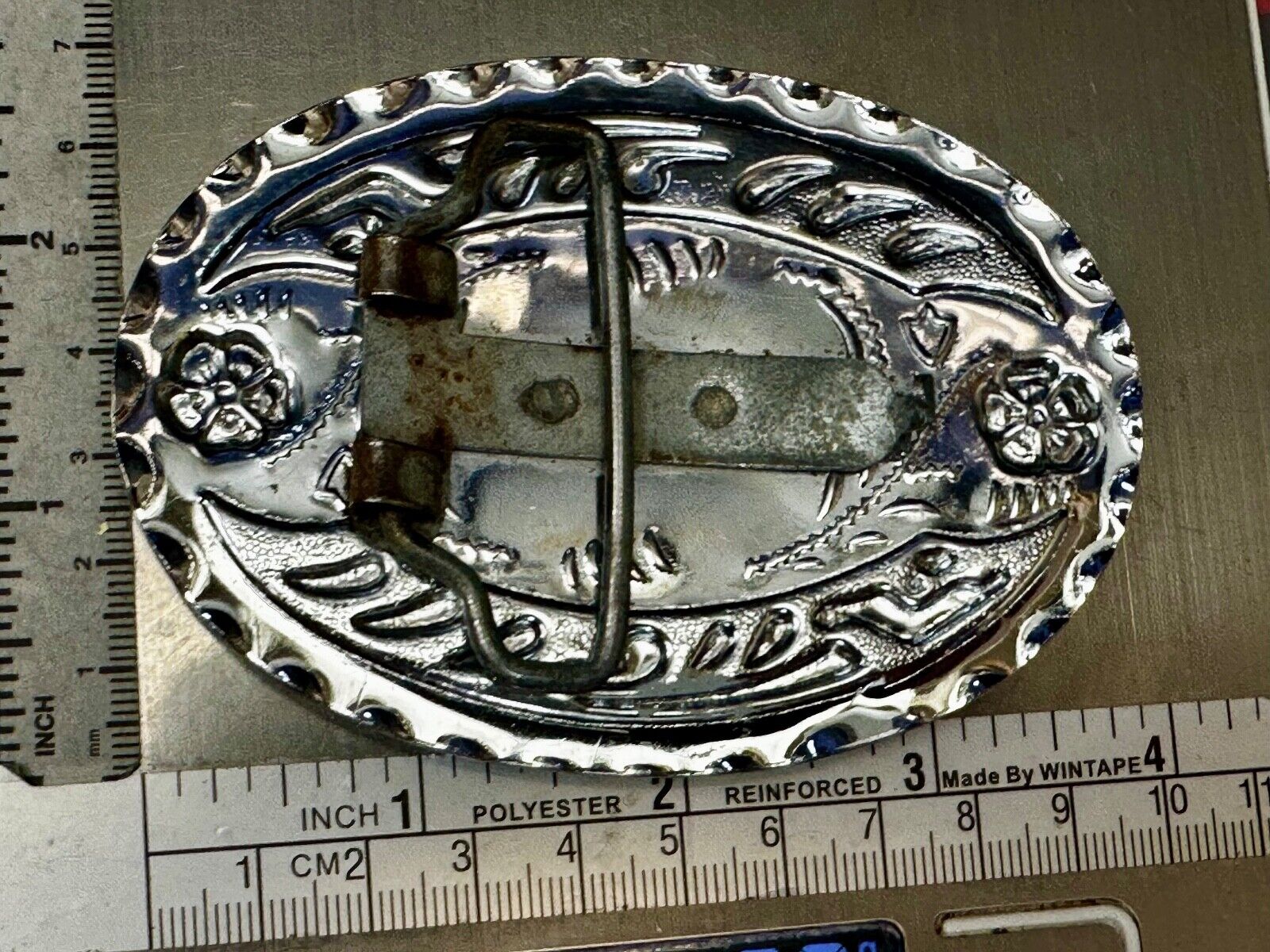 American Bald Eagle Flying Hunting Patriotic Tow Tone Western Oval Belt Buckle