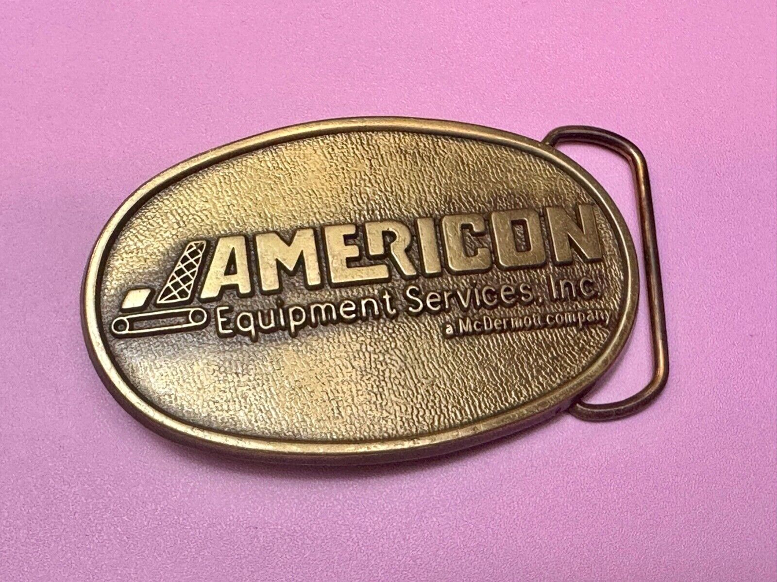 American Equipment services inc - McDermor Company Promotional belt buckle