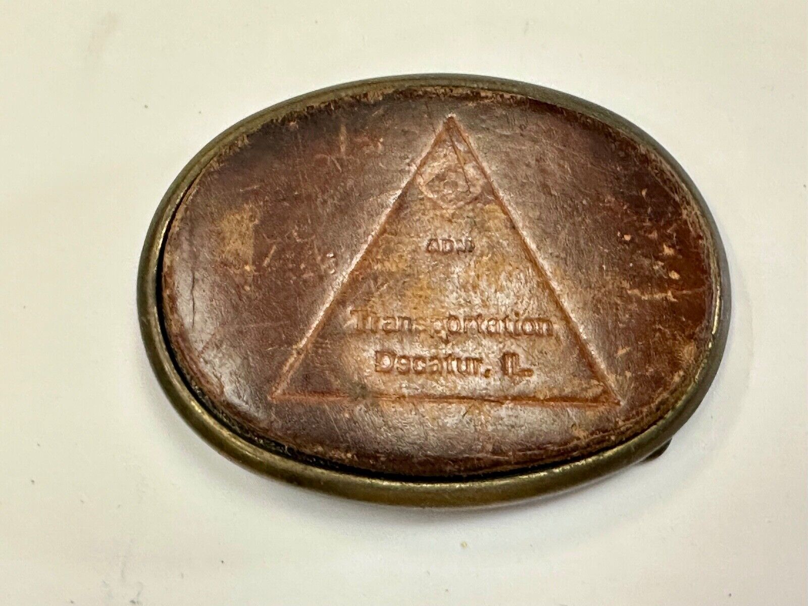 Vintage leather belt buckle by El Cid to restore of craft project