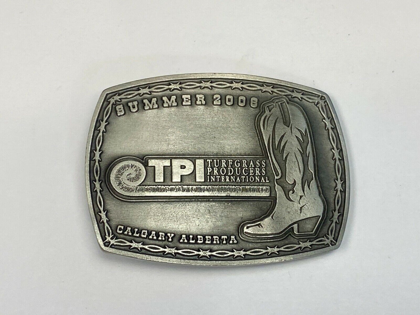 Tpi Turfgrass Producers International Belt Buckle Calgary Alberta Belt Buckle