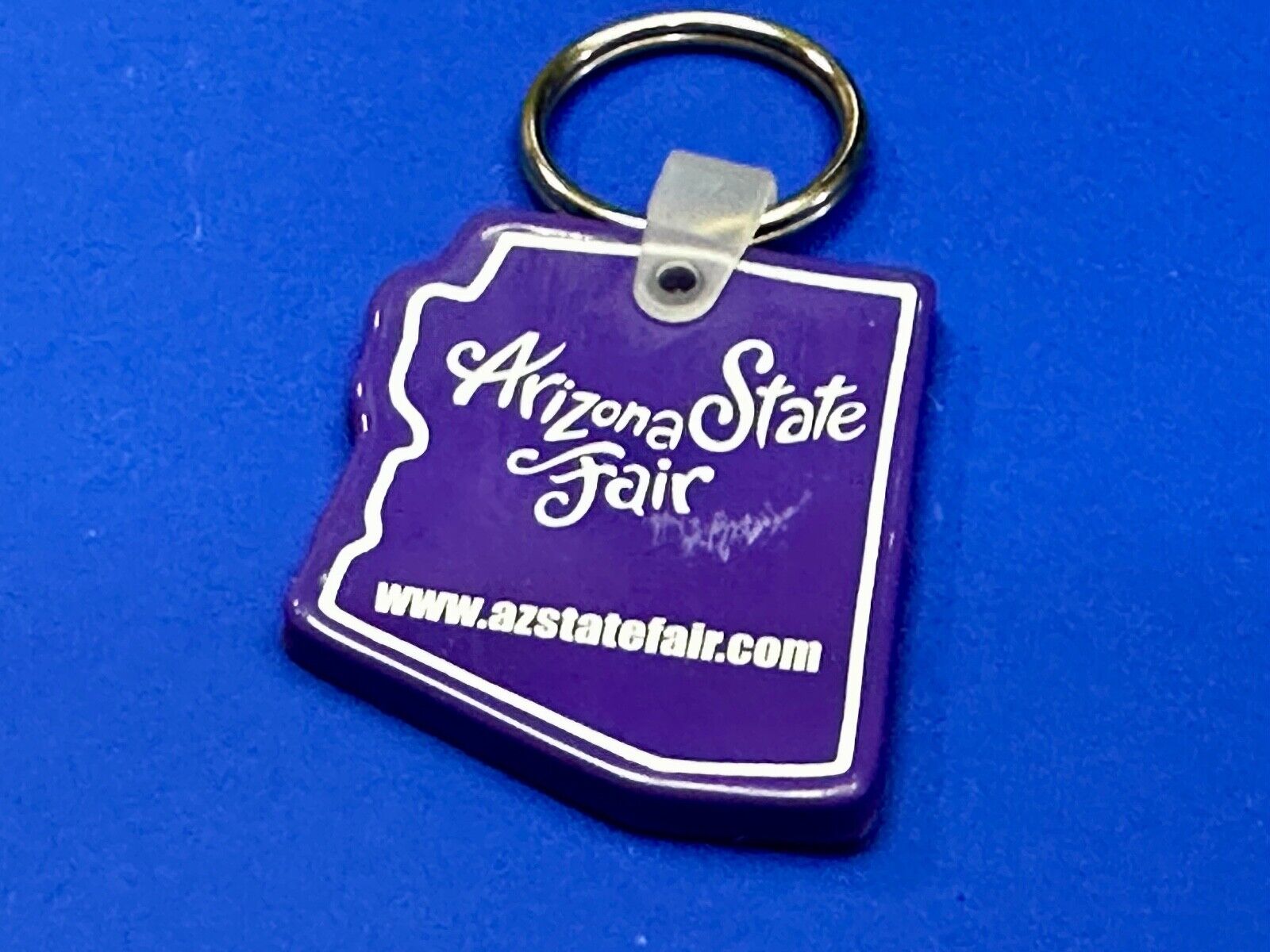 Arizona State Fair Purple Souvenir Keychain Key Ring Chain