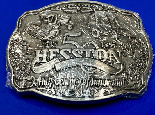 1997 ADM NATIONAL FINALS RODEO ADULT  NFR NOS 50 YEAR ANNIVERSARY BELT BUCKLE