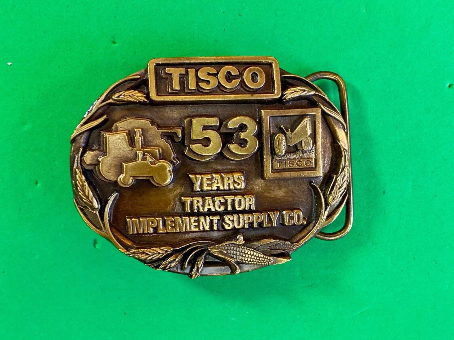 Tisco Tractor Implement Supply Co. 53 Years Belt Buckle Limited Edition 1987