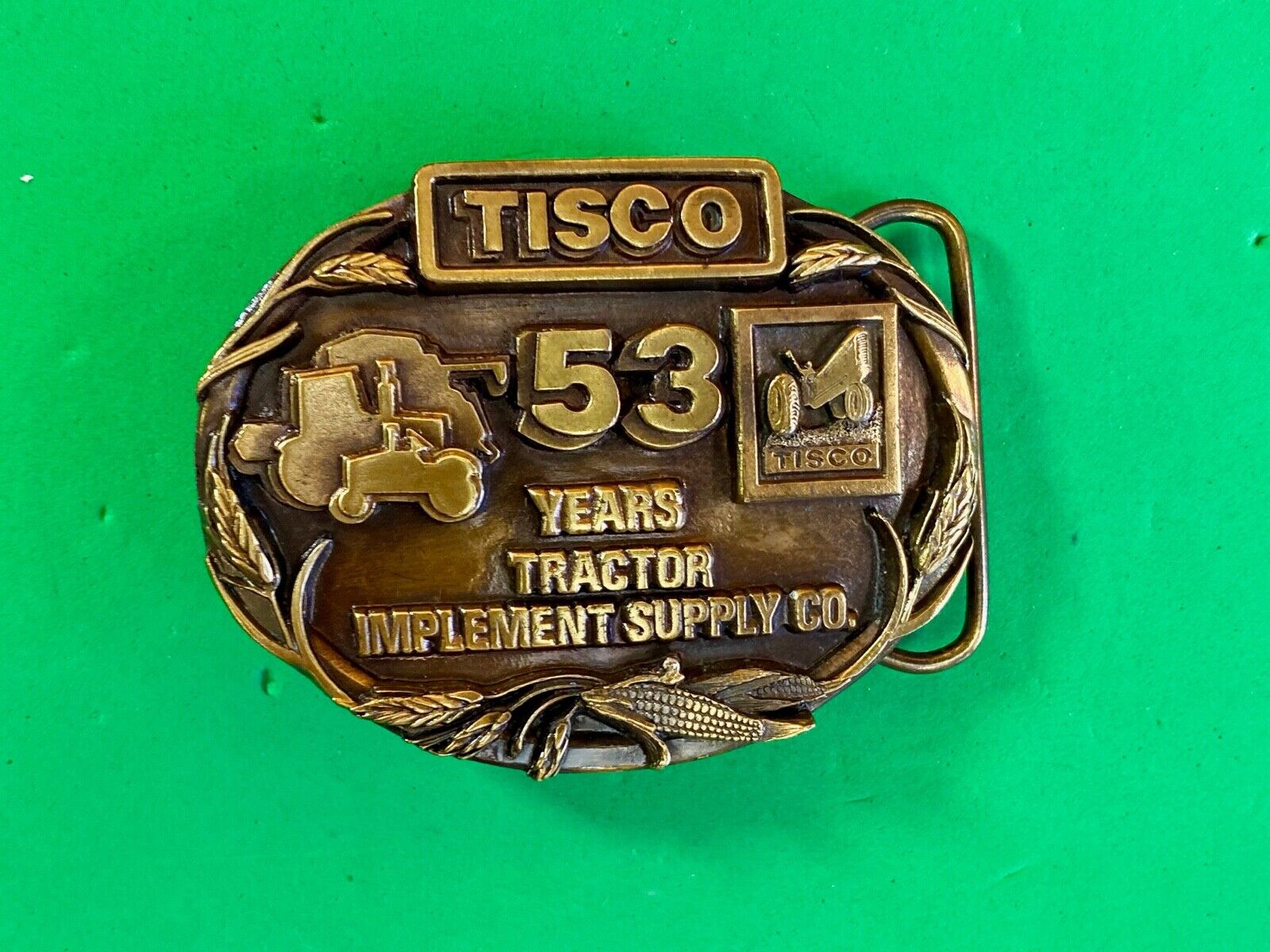 Tisco Tractor Implement Supply Co. 53 Years Belt Buckle Limited Edition 1987