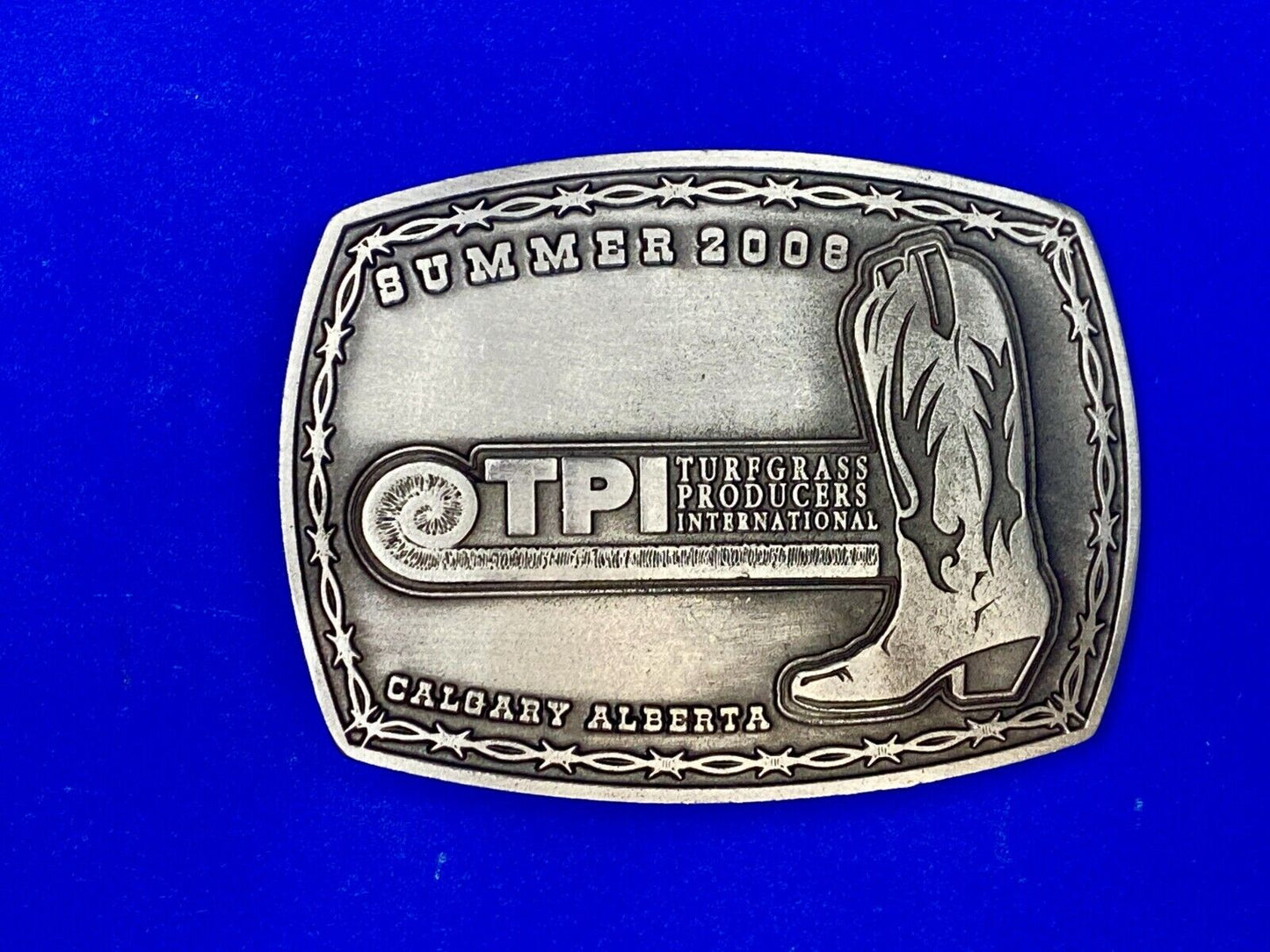 Tpi Turfgrass Producers International Belt Buckle Calgary Alberta Belt Buckle
