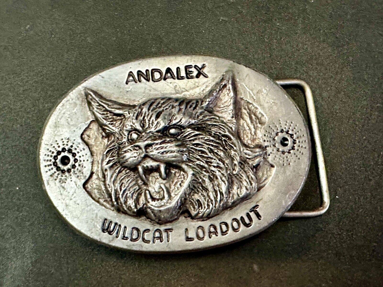 Andalex Wildcat Loadout Vintage Belt Buckle by Sculpture Artist Gary Frazen