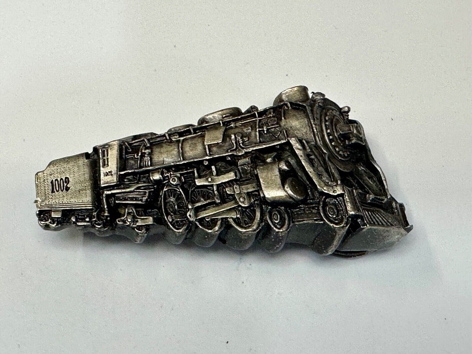 Train Steam Locomotive Vintage 1978 Cutout RR Bergamot Belt Buckle #1002