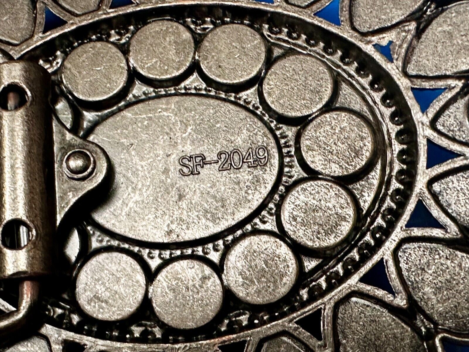 Beautiful Faux Turquoise Covered Hippie Vibe Western Cowgirls Belt Buckle #2049