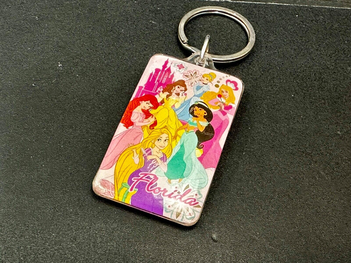 All the Princesses of Disney and Florida!  Souvenir Keychain, Key Chain Ring