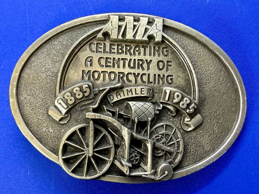 AMA American Motorcyclist Association A Century of Motorcycling Vtg. Belt Buckle