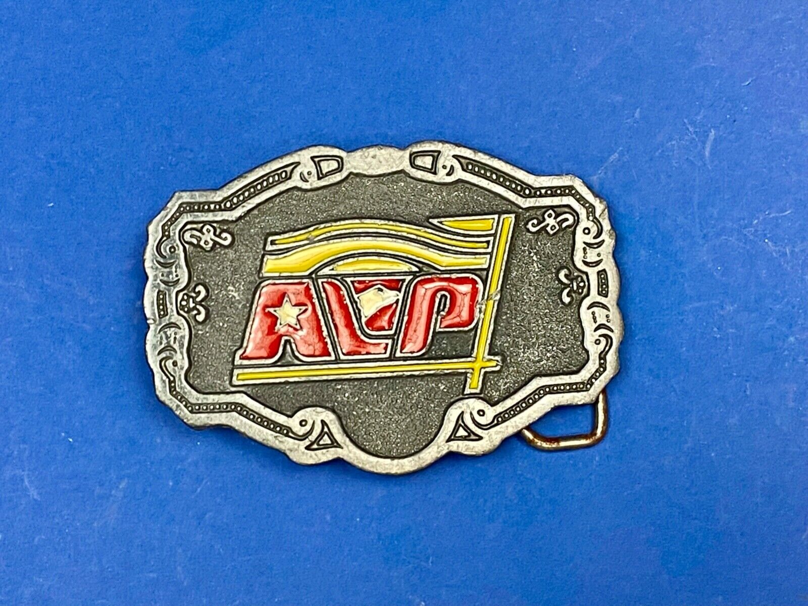 Vintage Avp Logo Emblem Western Framed Belt Buckle